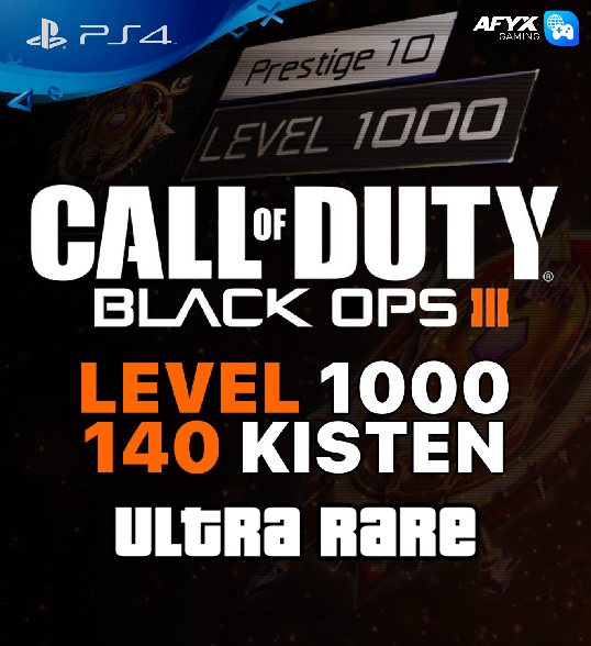 CoD Black Ops 3 Multiplayer +  140 Kisten + Zombie Ultimate Unlock All