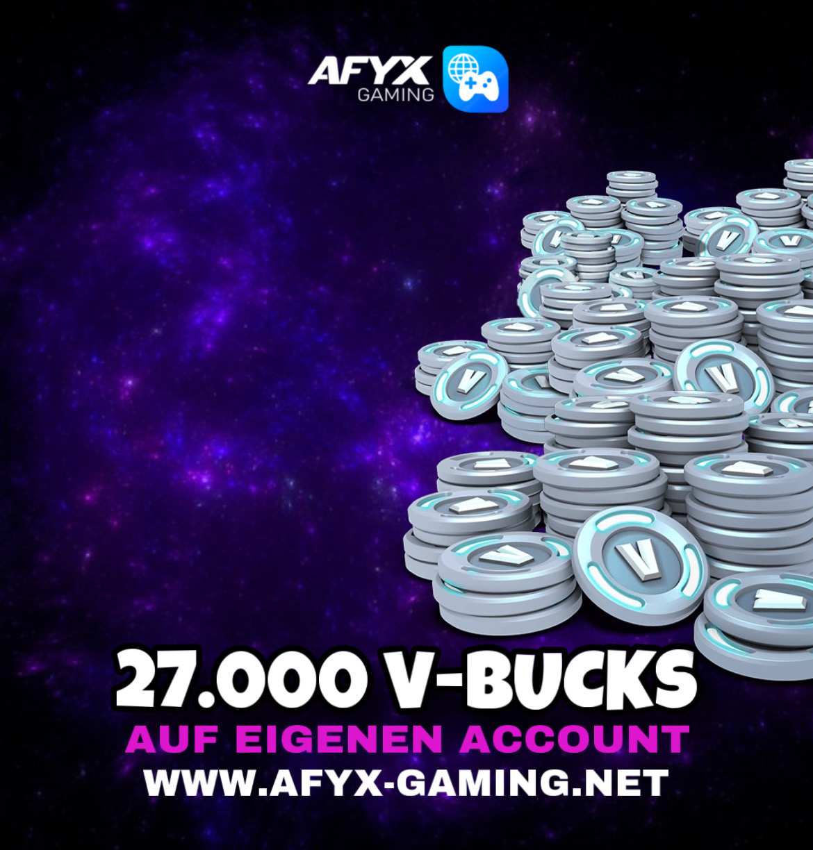 Fortnite 27.000 V-Bucks